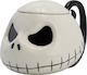 Abysse Jack Skellington 3D Κούπα Κεραμική με Καπάκι Λευκή