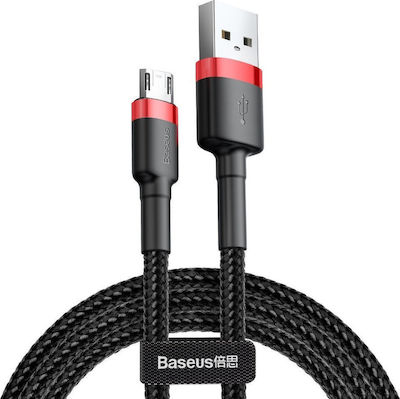 Baseus Cafule Geflochten USB 2.0 zu Micro-USB-Kabel Rot 0.5m (CAMKLF-A91)
