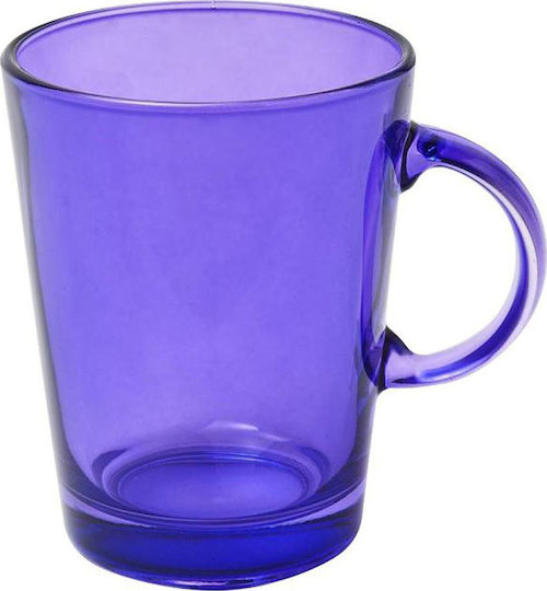 Espiel Liberty Mug Glass Purple 420ml 6pcs