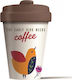 Chic Mic Early Bird Bamboo Cup with Lid White 400ml