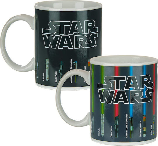 Paladone Star Wars - Lightsaber Heat Change Κούπα από Πορσελάνη Μαύρη 300ml