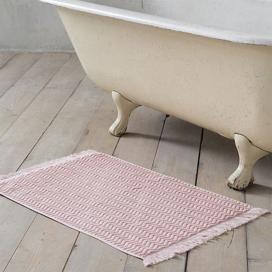 Nima Badematte Baumwolle Rechteckig Contour 20634 Pink 50x80cm