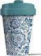 Chic Mic Blue Flowers Bamboo Cup with Lid 400ml BCP270