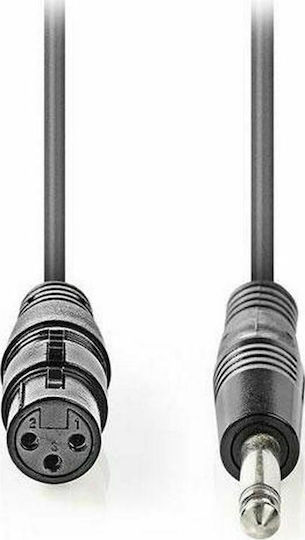 Nedis Cable XLR female - 6.3mm male Γκρι 10m COTG15120GY100