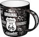 Nostalgic Art US Highways Highway 66 The Original Adventure Becher Keramik Schwarz 330ml 43012