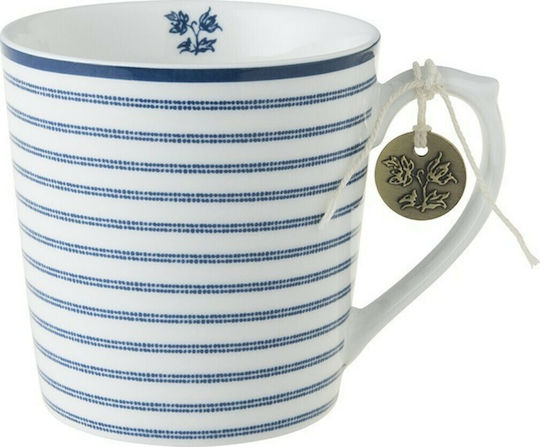 Laura Ashley Blueprint Becher aus Porzellan Candy Stripe 220ml