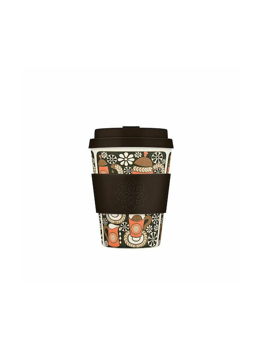 Ecoffee Cup Morning Coffee Cănă Bambus cu capac Maro 340ml 600224 1buc