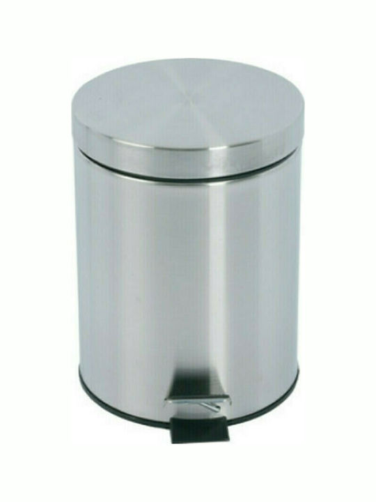 Karag Hotel Inox Toilet Bin 12lt Silver