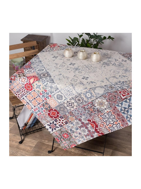 Silk Fashion Tablecloth Vega Gray 140x140cm