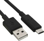 Ancus Regular USB 2.0 Cable USB-C male - USB-A male Μαύρο 1.5m (21953)