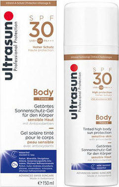 Ultrasun Professional Protection Cremă Tinted Honey Waterproof Cremă Cu Protecție Solară Pentru Corp SPF30 Cu Pigment 150ml