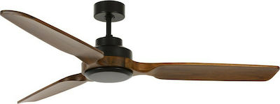 Lucci Air Shoalhaven NL Ceiling Fan 143cm Black/Dark Koa