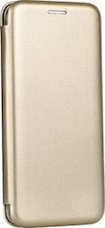 Forcell Synthetic Leather Book Gold (Galaxy S10)