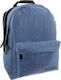 Must Team Monochrome Jean Double Light Blue School Bag Backpack Junior High-High School Light Blue