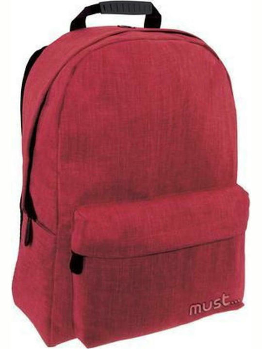 Must Monochrome Jean Burgundy School Bag Backpa...