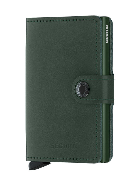 Secrid Miniwallet Matte Herren Brieftasche Karten mit RFID und Schiebemechanismus Khaki