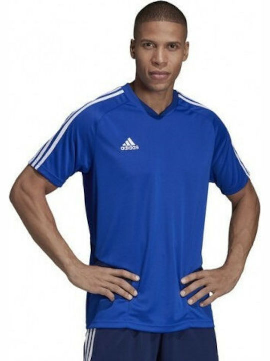 Adidas Tiro 19 Training Jersey Bărbați T-shirt Sportiv cu Mânecă Scurtă Albastru