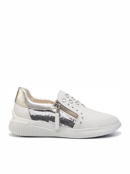 Geox D Theragon D Sneakers Λευκά