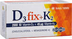 Uni-Pharma D3 Fix + K2 Vitamin for Immune 2000iu 45mg 60 tabs