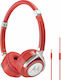 Motorola Pulse 2 Cu fir On Ear Căști Roșii