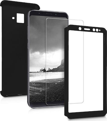 Acoperire completă 360 Plastic Negru (Galaxy J4+)