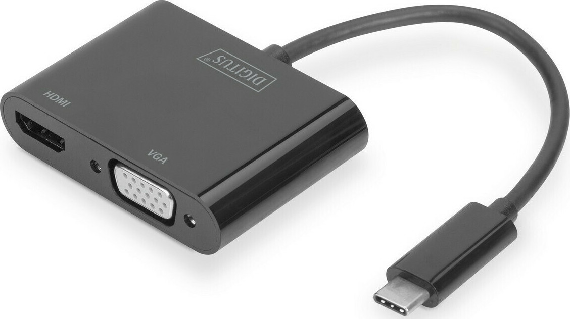 Digitus USB C Docking Station με HDMI K και συνδεση Οθονών Μαύρο DA Skroutz gr