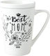 Dutch Rose Best Mom Tasse aus Porzellan Weiß 310ml 1Stück