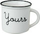 Dutch Rose Yours-Mine Cană Ceramică Albă 330ml