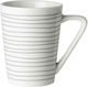 Dutch Rose White Stripes Porcelain Cup White 310ml DR180368