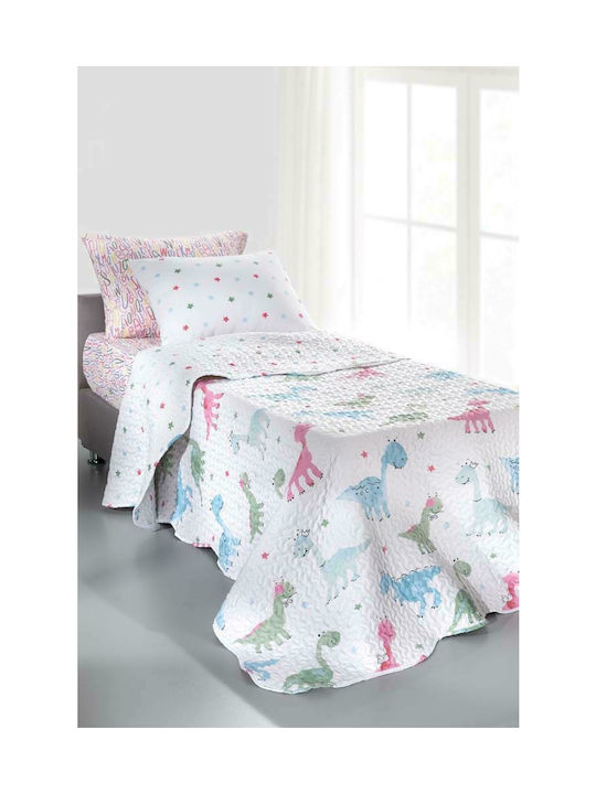 Saint Clair Kids Quilt Single Fossil Multicolour 160x220cm 1714086119001