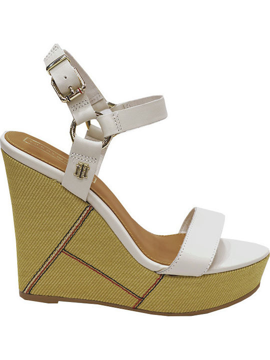 Tommy hilfiger elevated leather cheap wedge sandal