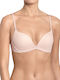 WOW Comfort PU Bra with Light Padding without Underwire Pink