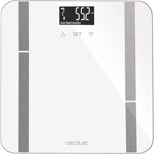 Cecotec 9400 Full Healthy Digital Cantar Cu Analizator de Grăsime Corporală in culoare Alb