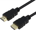 Powertech HDMI 1.4 Cable HDMI male - HDMI male 1.5m Μαύρο