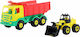 Polesie Supertruck Dump Truck With Heracles Tractor Loader