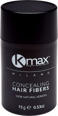 Kmax Milano Ίνες Κάλυψης Αραίωσης Μαλλιών με Κερατίνη Hair Fibers Regular Λευκό 15gr