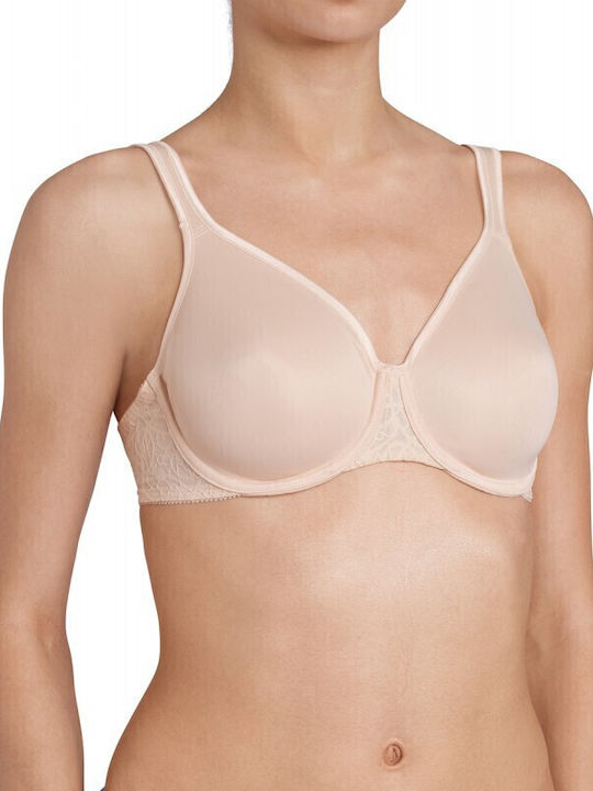 Comfort Μπεζ Minimizer Σουτιέν χωρίς Ενίσχυση με Μπανέλες