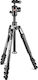 Manfrotto Befree 2N1 Aluminium Kamerastative Hebel aus Aluminium mit Kugelförmiger Kopfart und Belastbarkeit 5kg