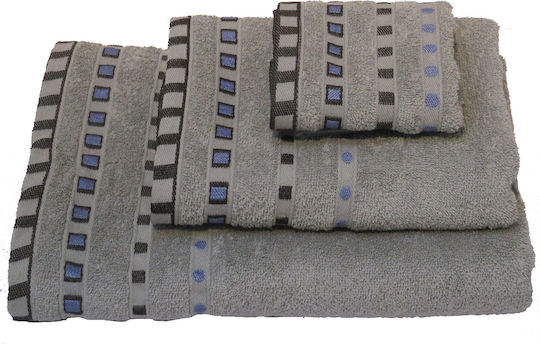 Le Blanc Кърпа за ръце Пение Жакард Точки 30x50см. Сив Тегло 450гр/кв.м