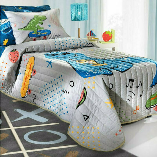 Saint Clair Детско Юрганче Единично Jurassic Suede Многоцветен 160x220cm