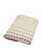 Le Blanc Facecloth Pennié Jacquard Polka Dot 50x90cm Krem-Lila Weight 450gr/m²