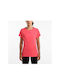Saucony UPF Short Sleeve Γυναικείο Αθλητικό T-shirt Κόκκινο