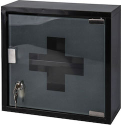 CB Black Metallic First Aid Wall Cabinet with Lock