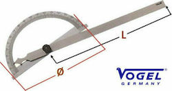 Vogel Winkelmesser Stahl Länge 12cm mit Winkelmesser