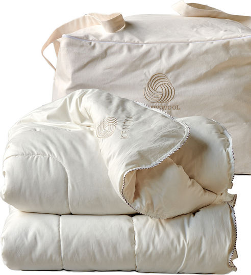 Kentia Υπέρδιπλο 220x240εκ. LambsWool Λευκό