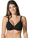 Secret Sense Bra without Padding Underwire Black