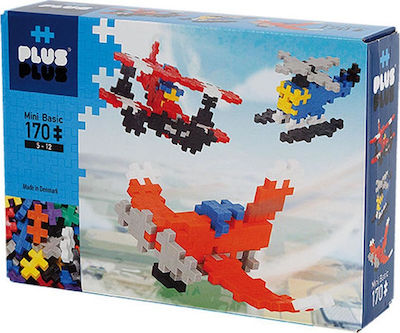 Plus Plus Bausteine Mini Basic Airplanes für 5 - 12 Jahre 170Stück