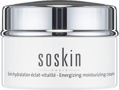 Soskin 24h Feuchtigkeitsspendend & Regenerierend Creme Gesicht Tag mit Vitamin C 50ml