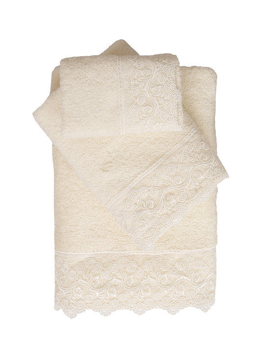 Viopros Wedding Time Μπουρνούζι με Γιακά 5 Ecru 480gr/m²