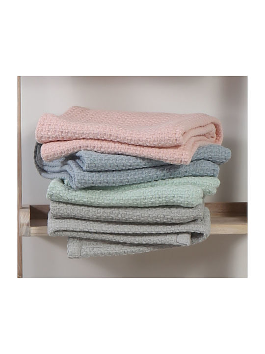 Nef-Nef Homeware Κουβέρτα Κούνιας Miracle Πλεκτή Γκρι 110x150εκ.